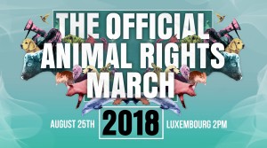 Animal Rights March Banner